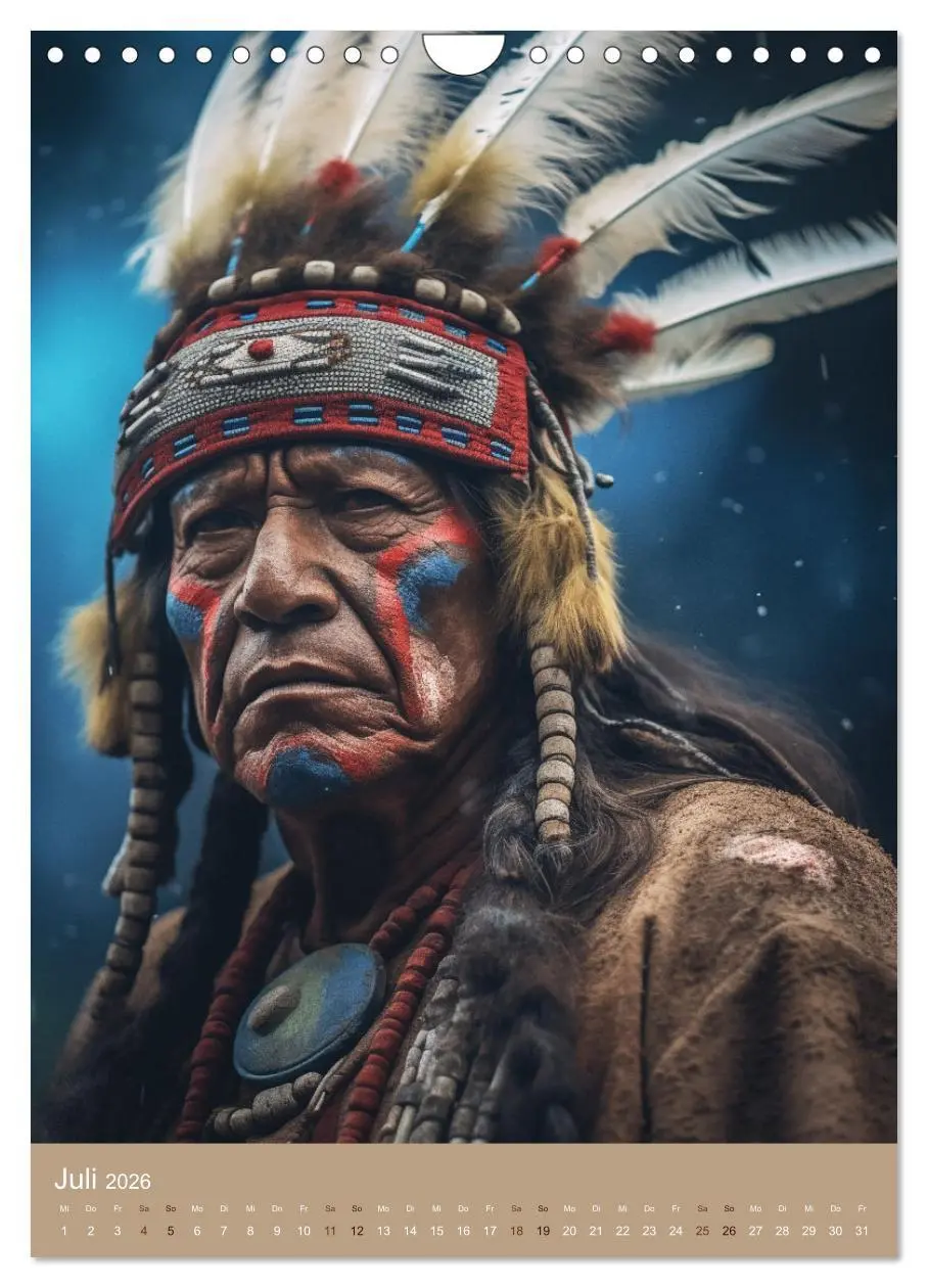 Bild: 9783516286373 | Schamanische Seelen: Mystische Indianerportraits (Wandkalender 2026...