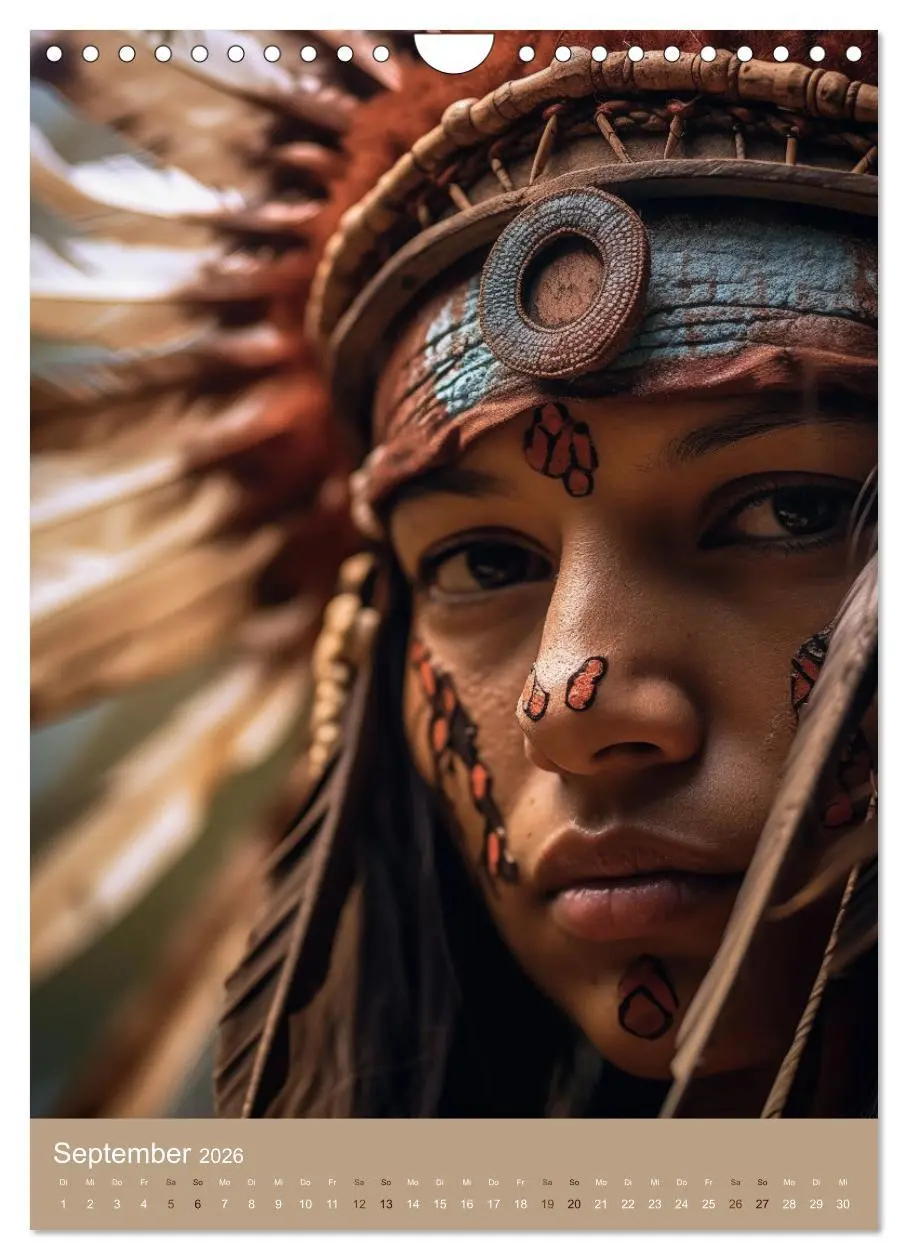 Bild: 9783516286373 | Schamanische Seelen: Mystische Indianerportraits (Wandkalender 2026...