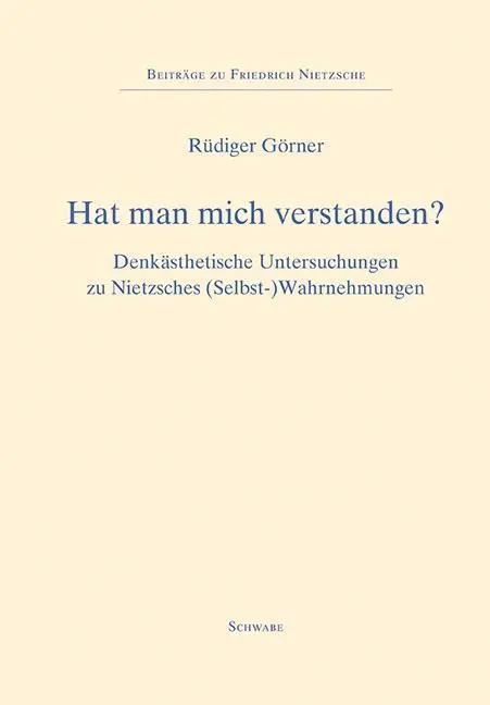 Cover: 9783796536373 | Hat man mich verstanden? | Rüdiger Görner | Buch | 216 S. | Deutsch