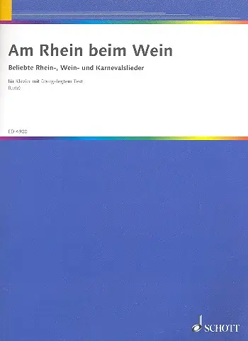 Cover: 9790001056373 | Am Rhein Beim Wein | Buch | Schott Music | EAN 9790001056373
