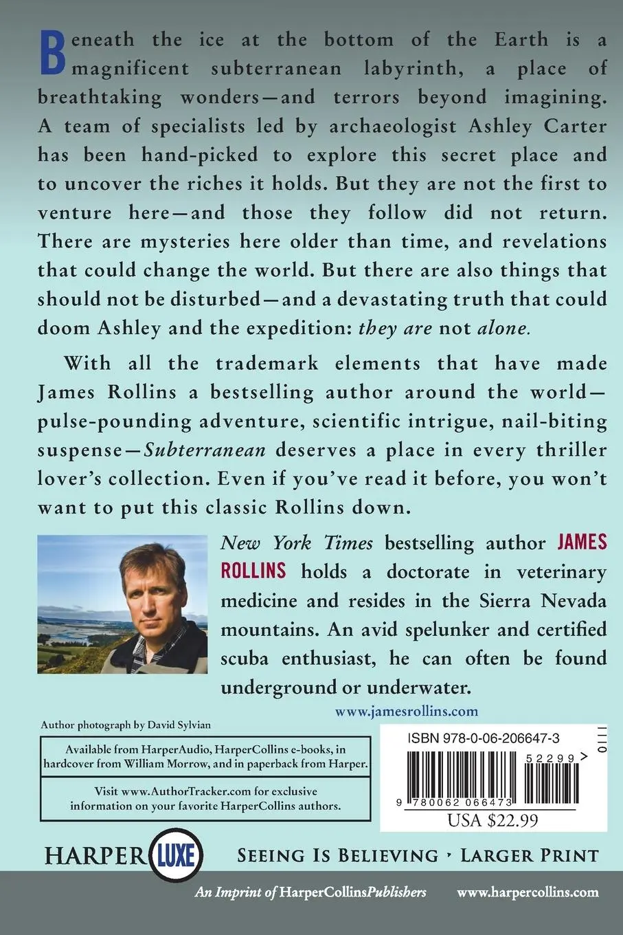 Rückseite: 9780062066473 | Subterranean LP | James Rollins | Taschenbuch | Englisch | 2020