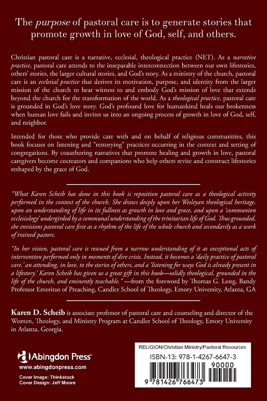 Rückseite: 9781426766473 | Pastoral Care | Telling the Stories of Our Lives | Karen D Scheib