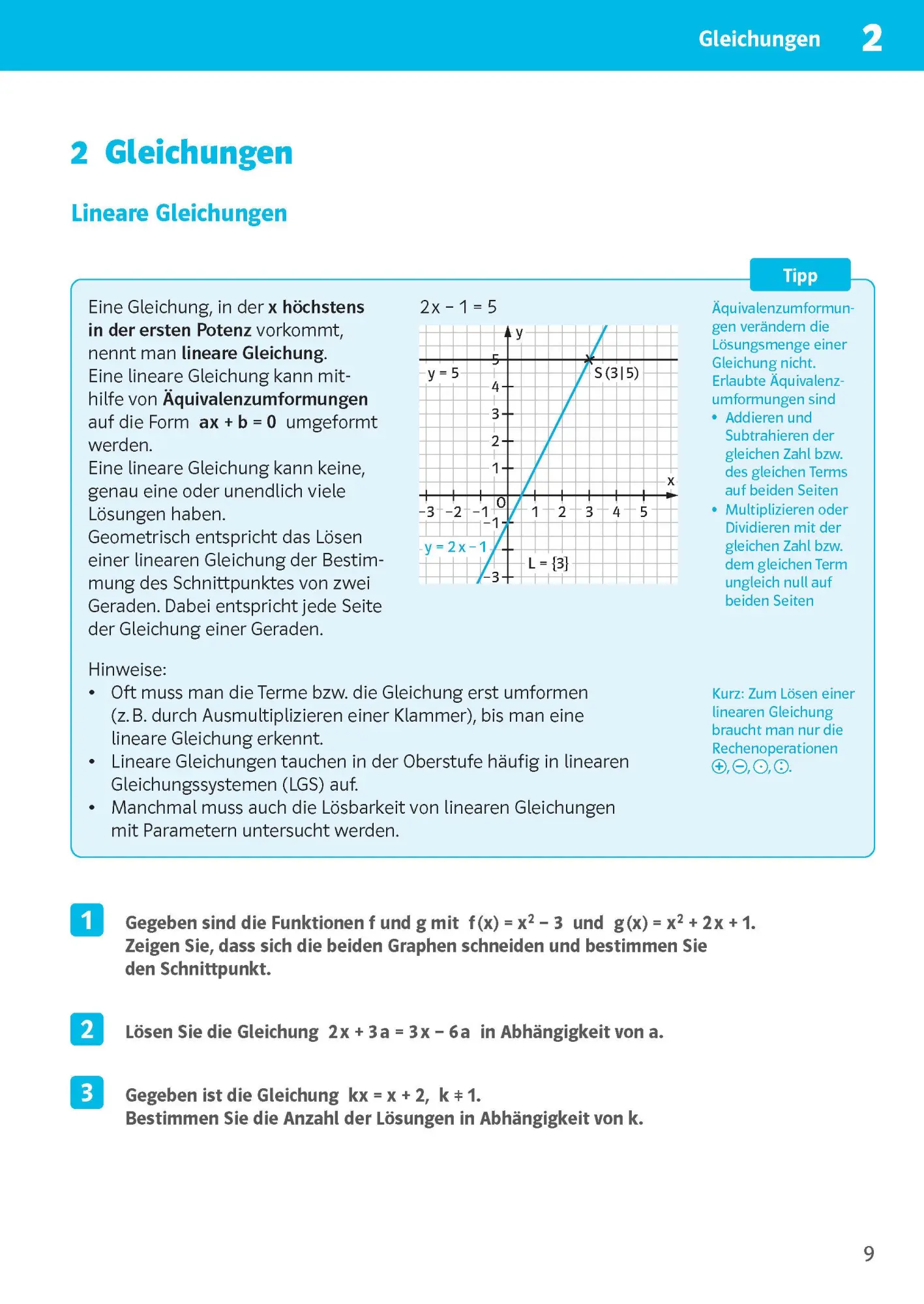 Bild: 9783129496473 | Sicher im Abi 10-Minuten-Training Oberstufe Mathematik Gleichungen