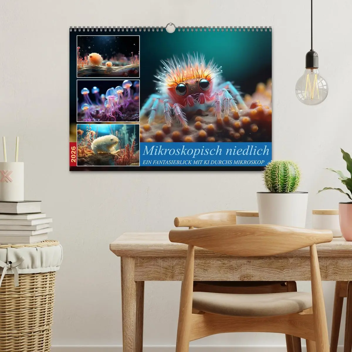 Bild: 9783457496473 | Mikroskopisch niedlich (Wandkalender 2026 DIN A3 quer), CALVENDO...