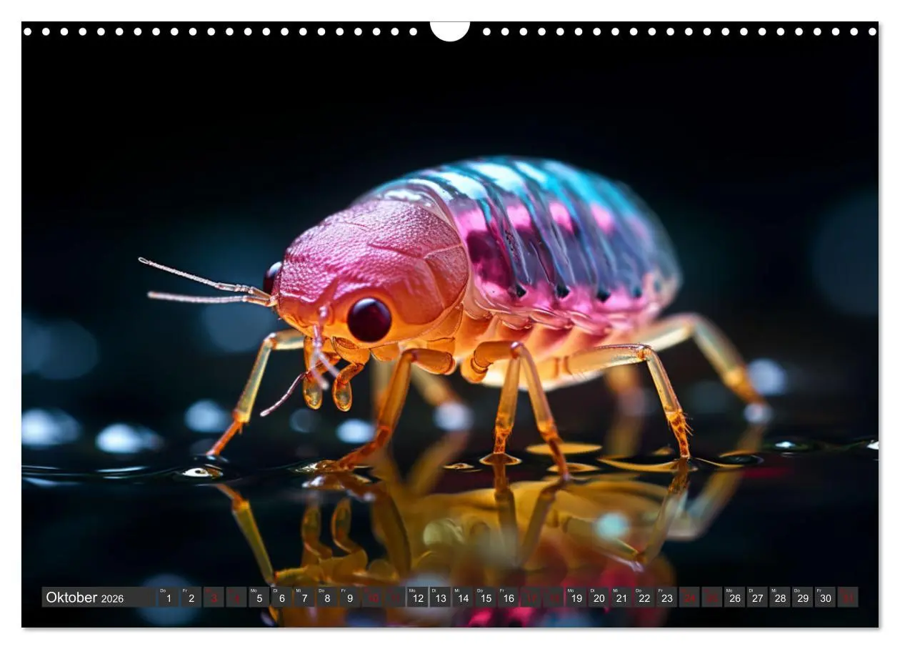 Bild: 9783457496473 | Mikroskopisch niedlich (Wandkalender 2026 DIN A3 quer), CALVENDO...