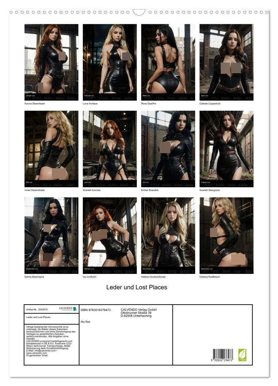 Bild: 9783516276473 | Leder und Lost Places (Wandkalender 2026 DIN A2 hoch), CALVENDO...