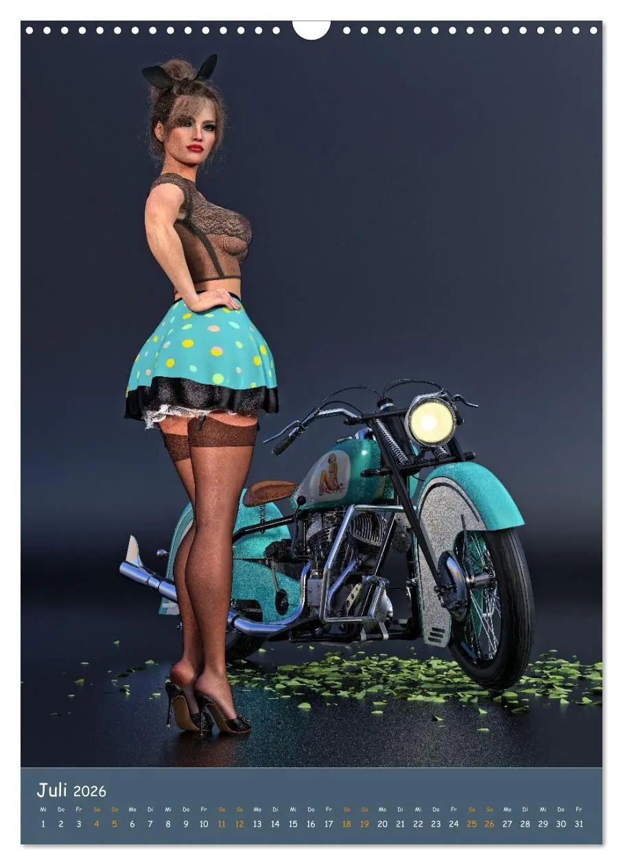 Bild: 9783516346473 | Bunnys and Bikes (Wandkalender 2026 DIN A3 hoch), CALVENDO...