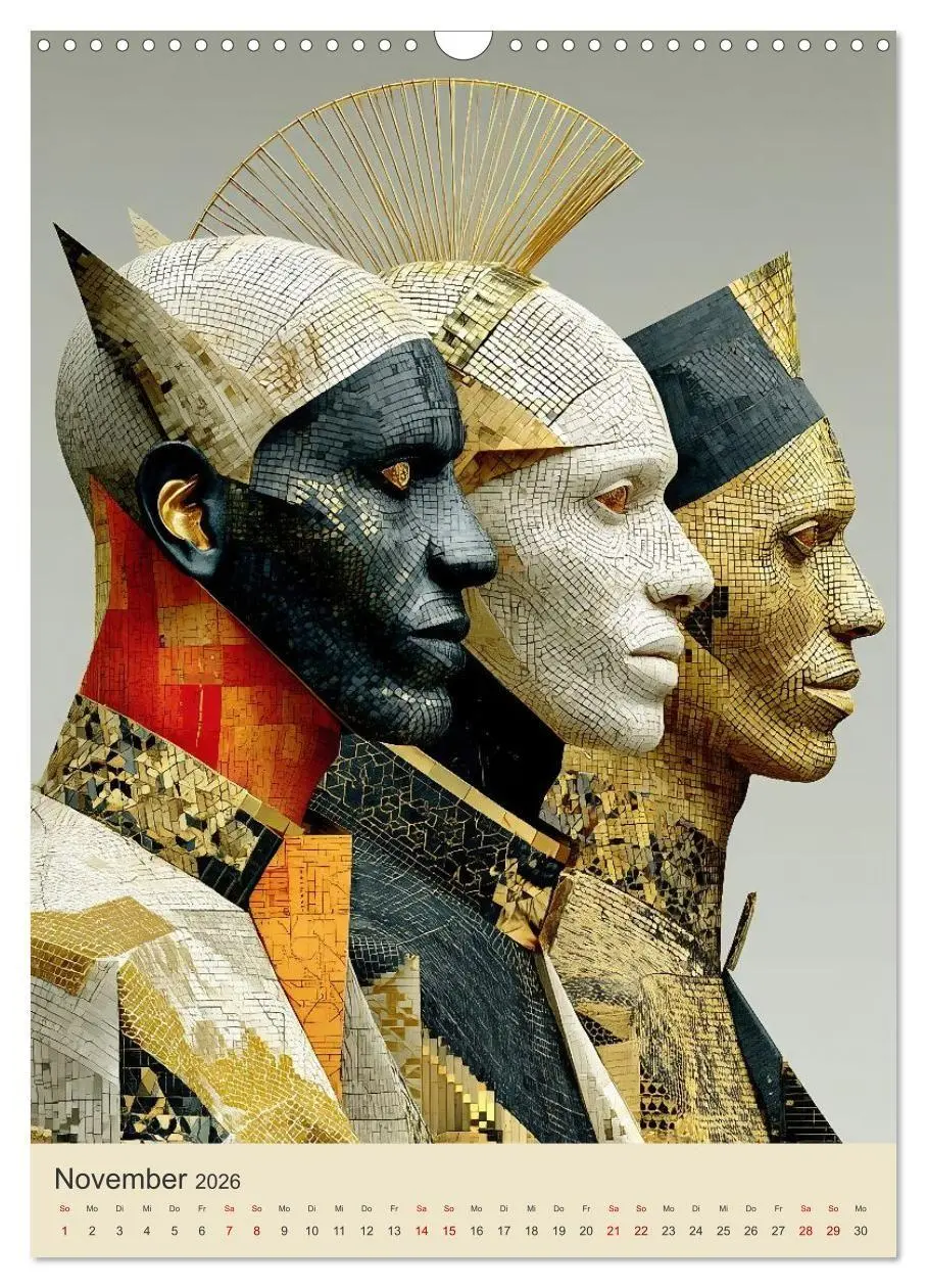 Bild: 9783516656473 | Afrikanische Anmut in Geometrie (Wandkalender 2026 DIN A3 hoch),...