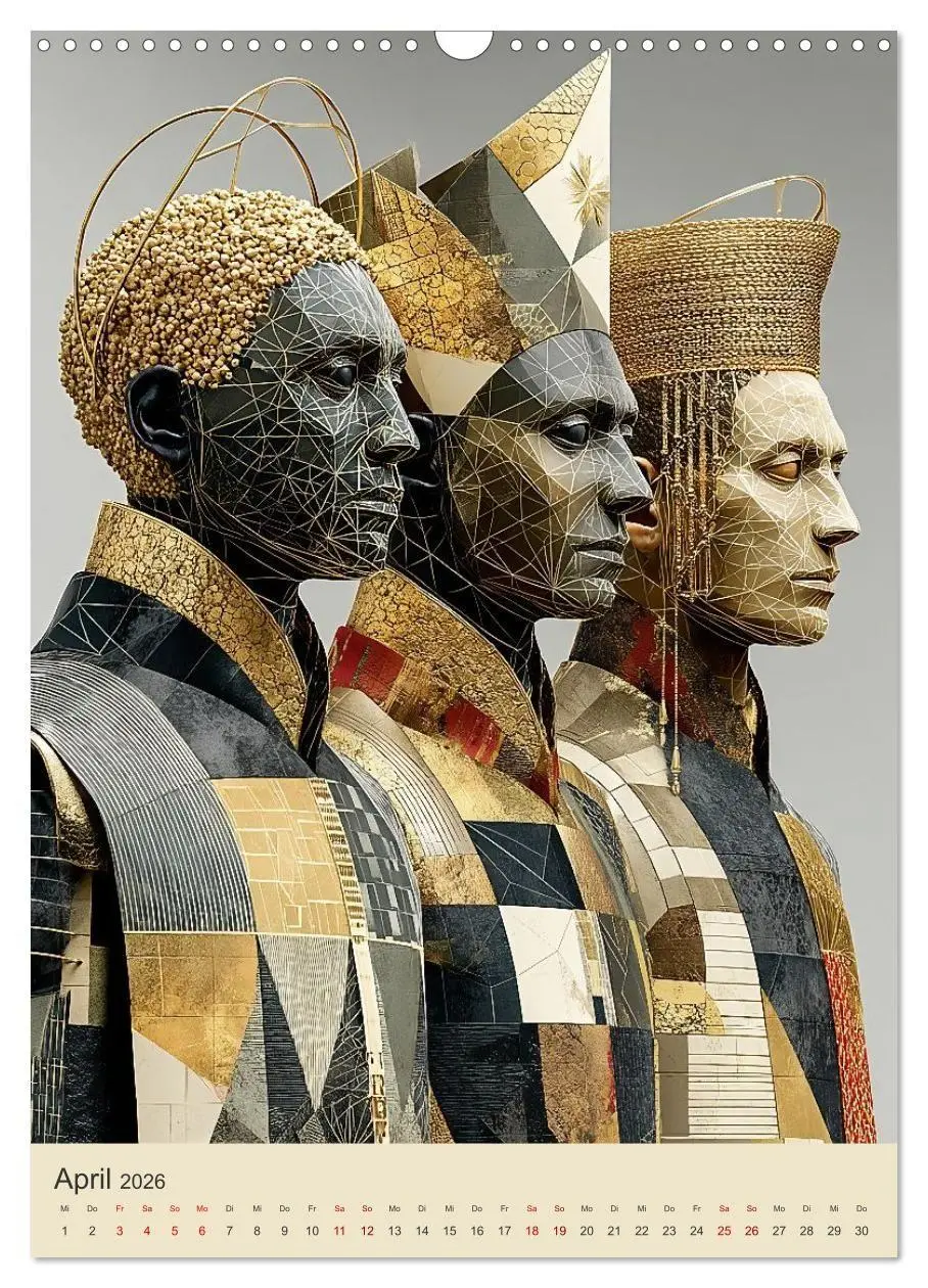 Bild: 9783516656473 | Afrikanische Anmut in Geometrie (Wandkalender 2026 DIN A3 hoch),...