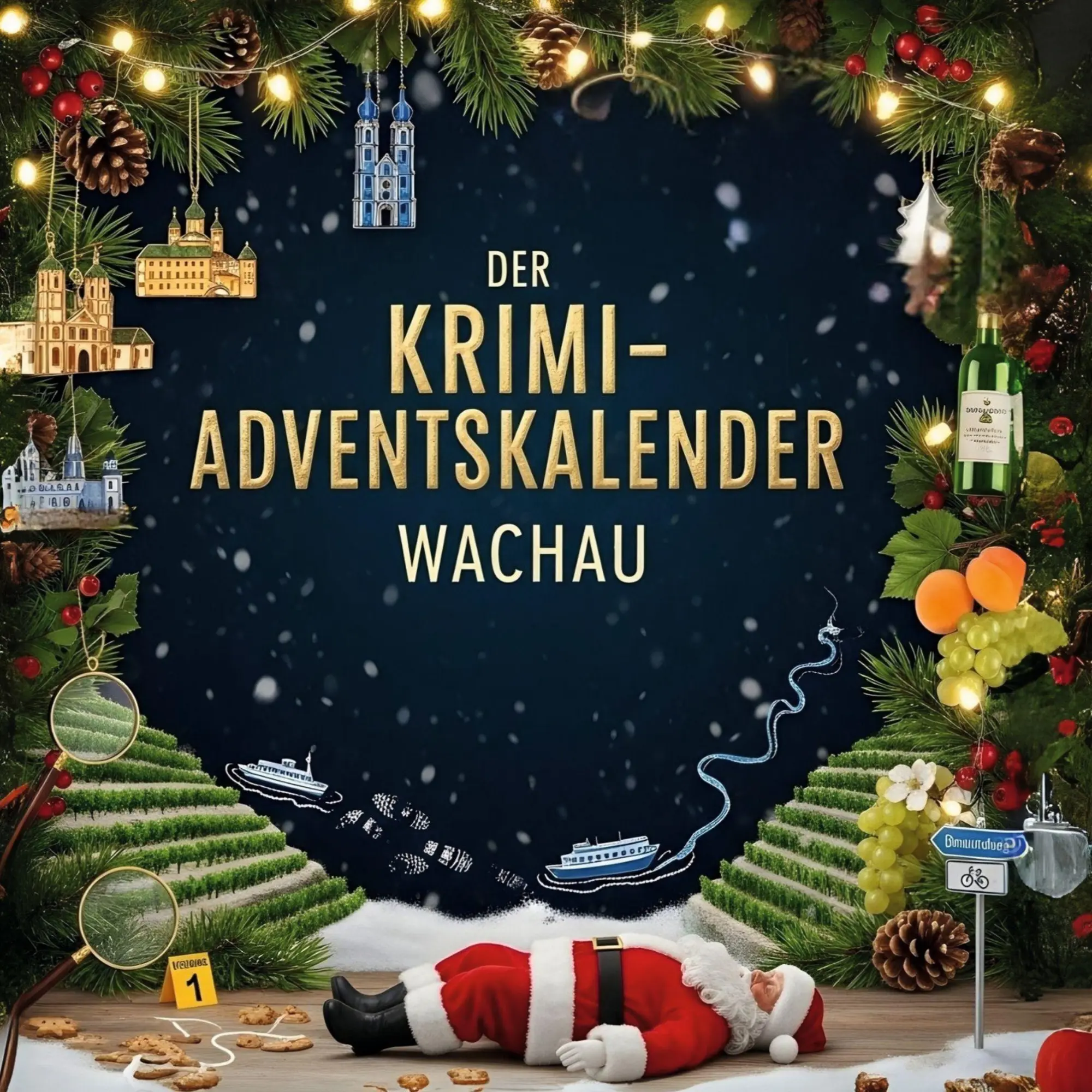 Cover: 9783695306473 | Der Krimi-Adventskalender Wachau | Mordsverdächtig in 24 Akten | Wolf