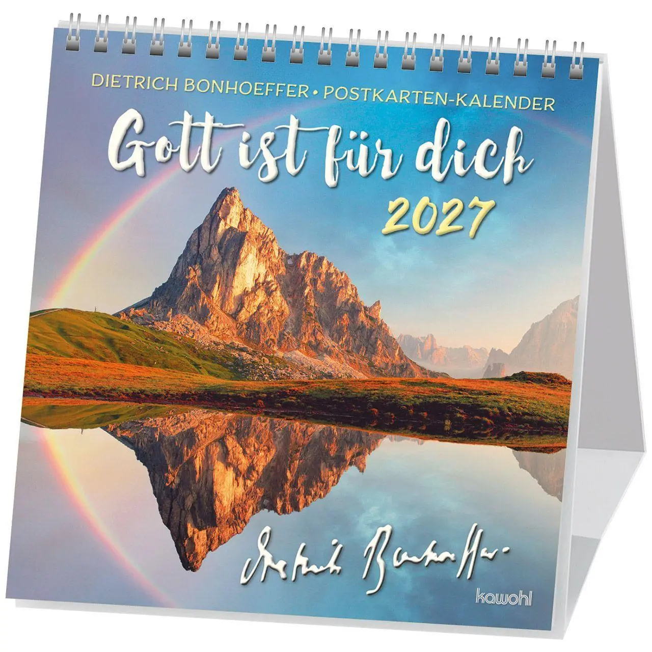 Cover: 9783754876473 | Gott ist für dich 2027 | Dietrich Bonhoeffer-Postkarten-Kalender