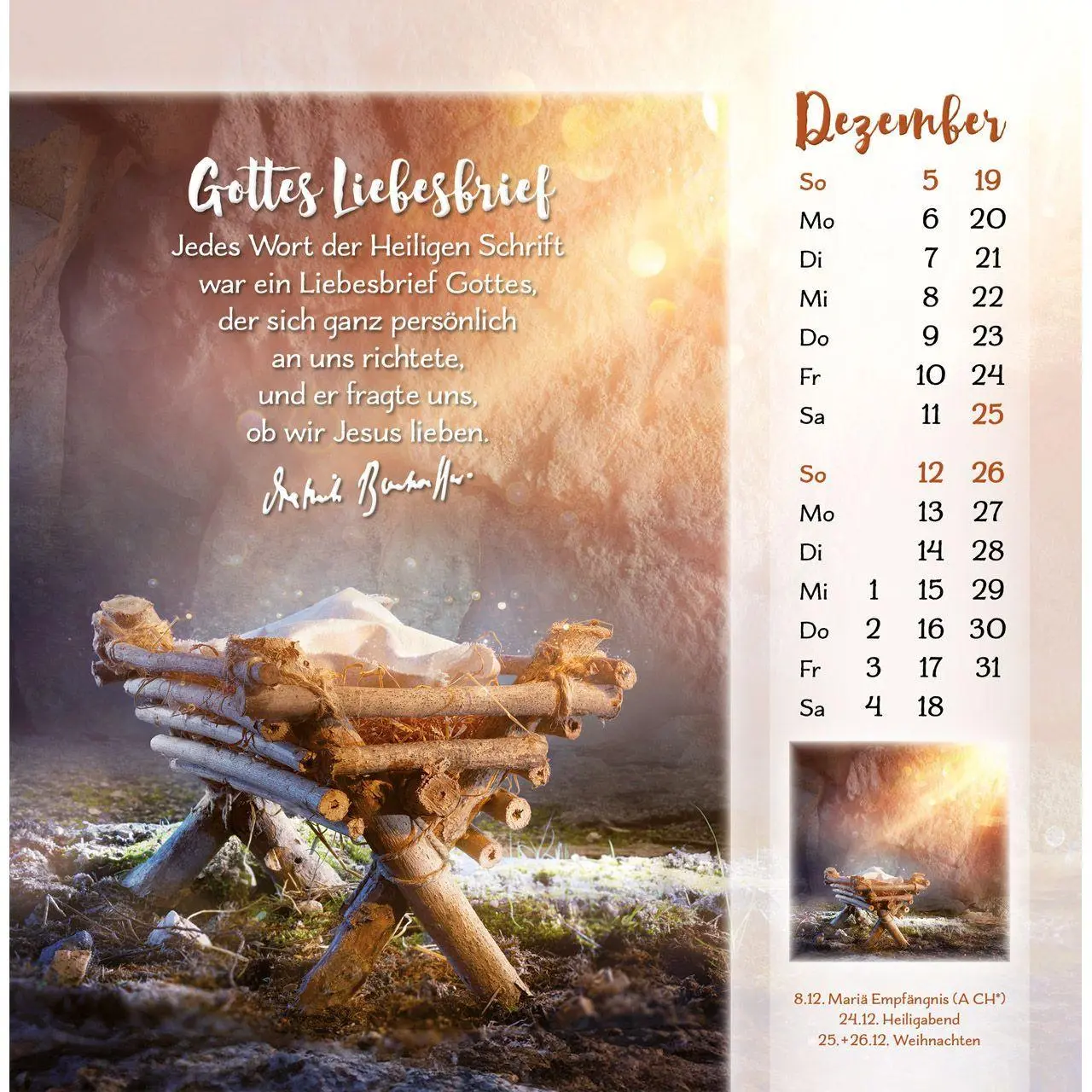 Bild: 9783754876473 | Gott ist für dich 2027 | Dietrich Bonhoeffer-Postkarten-Kalender