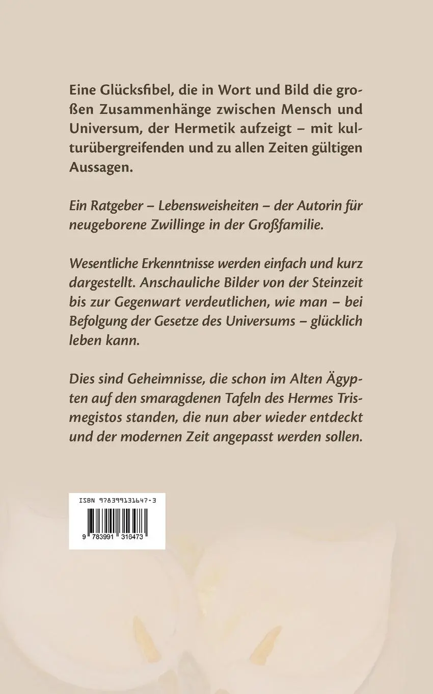 Rückseite: 9783991316473 | Eine Glücksfibel | Vademecum für Eleonora und Tudora | Wohlers-Scharf