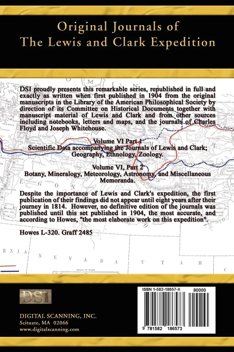 Rückseite: 9781582186573 | Original Journals of the Lewis and Clark Expedition | Thwaites | Buch