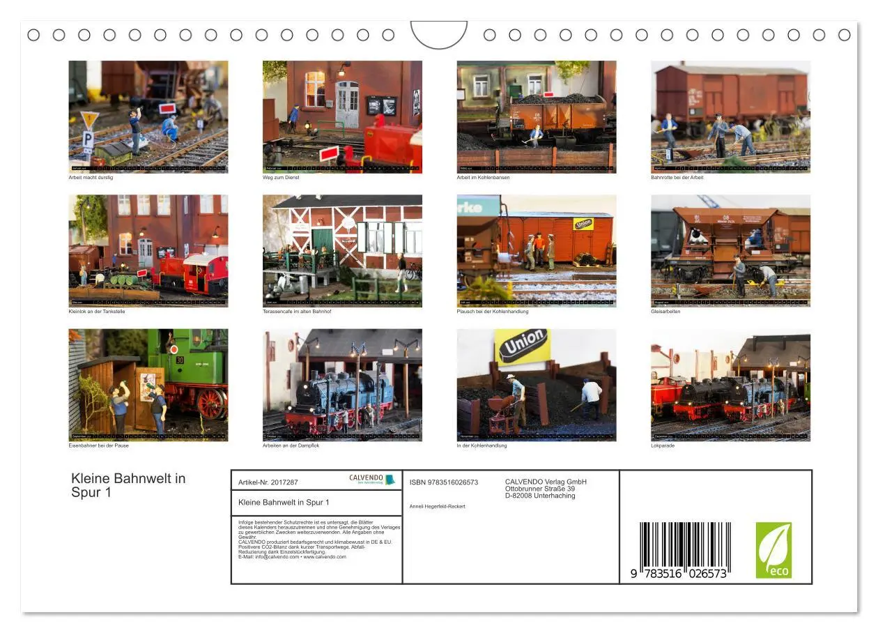 Bild: 9783516026573 | Kleine Bahnwelt in Spur 1 (Wandkalender 2026 DIN A4 quer), CALVENDO...
