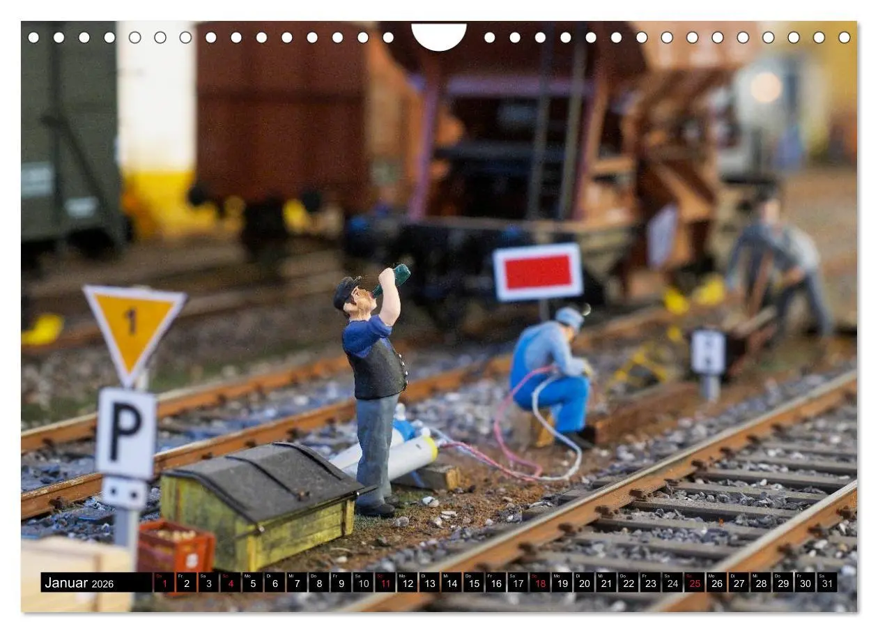 Bild: 9783516026573 | Kleine Bahnwelt in Spur 1 (Wandkalender 2026 DIN A4 quer), CALVENDO...