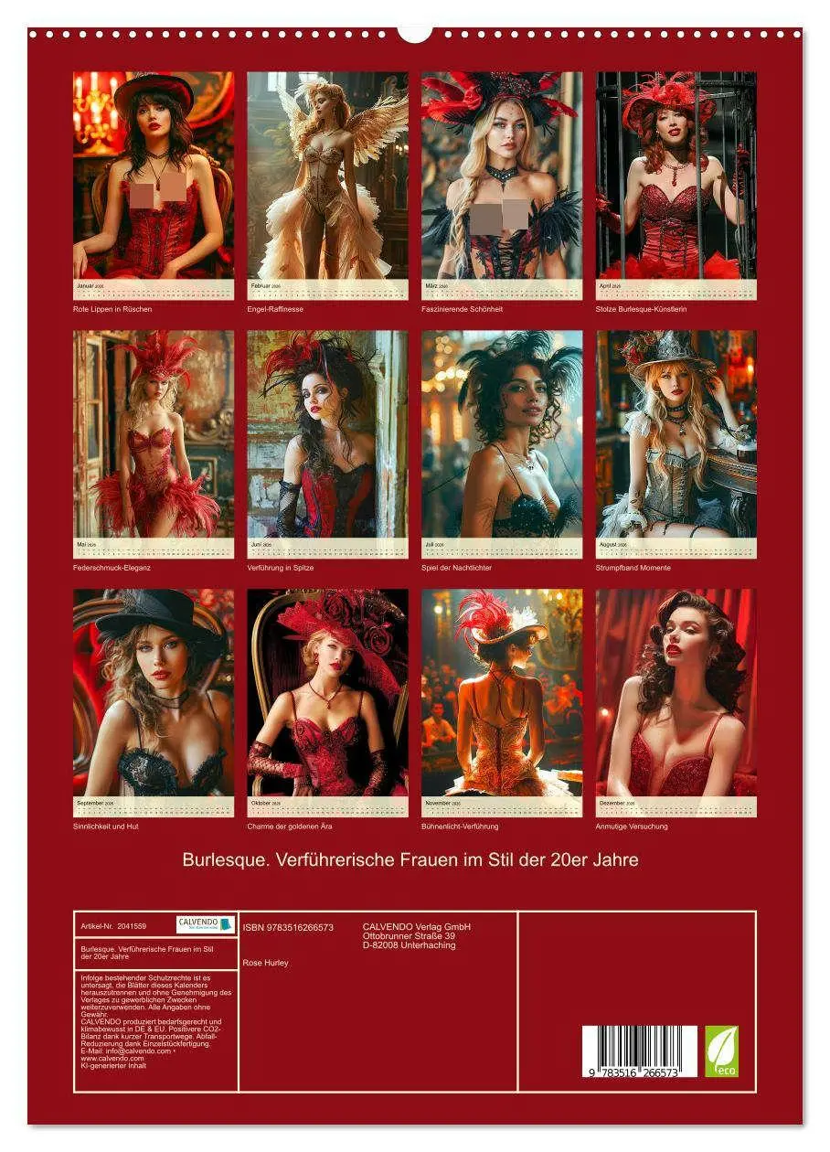 Bild: 9783516266573 | Burlesque. Verführerische Frauen im Stil der 20er Jahre...