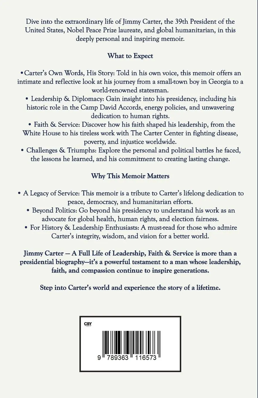 Rückseite: 9789363116573 | Jimmy Carter - A Full Life of Leadership, Faith &amp; Service | Langston