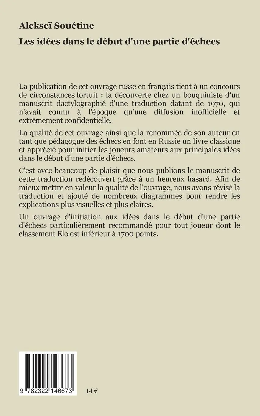 Rückseite: 9782322146673 | Les idées dans le début d'une partie d'échecs | Alekseï Souétine