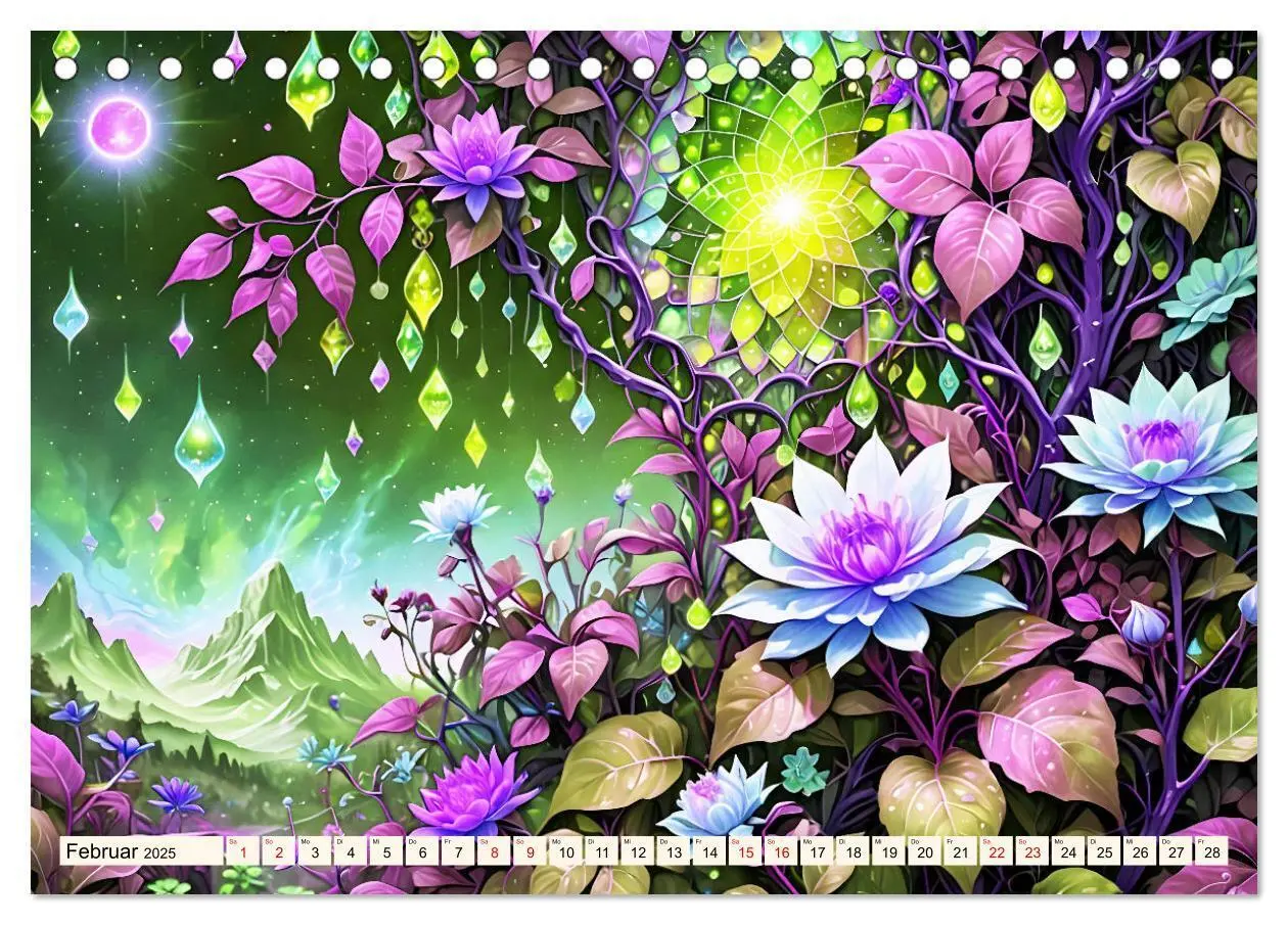 Bild: 9783383816673 | Zauberhafte farbenfrohe Blütenwelt (Tischkalender 2025 DIN A5...