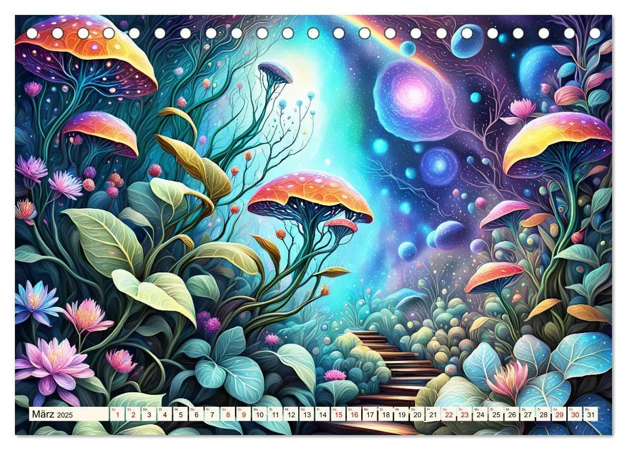Bild: 9783383816673 | Zauberhafte farbenfrohe Blütenwelt (Tischkalender 2025 DIN A5...