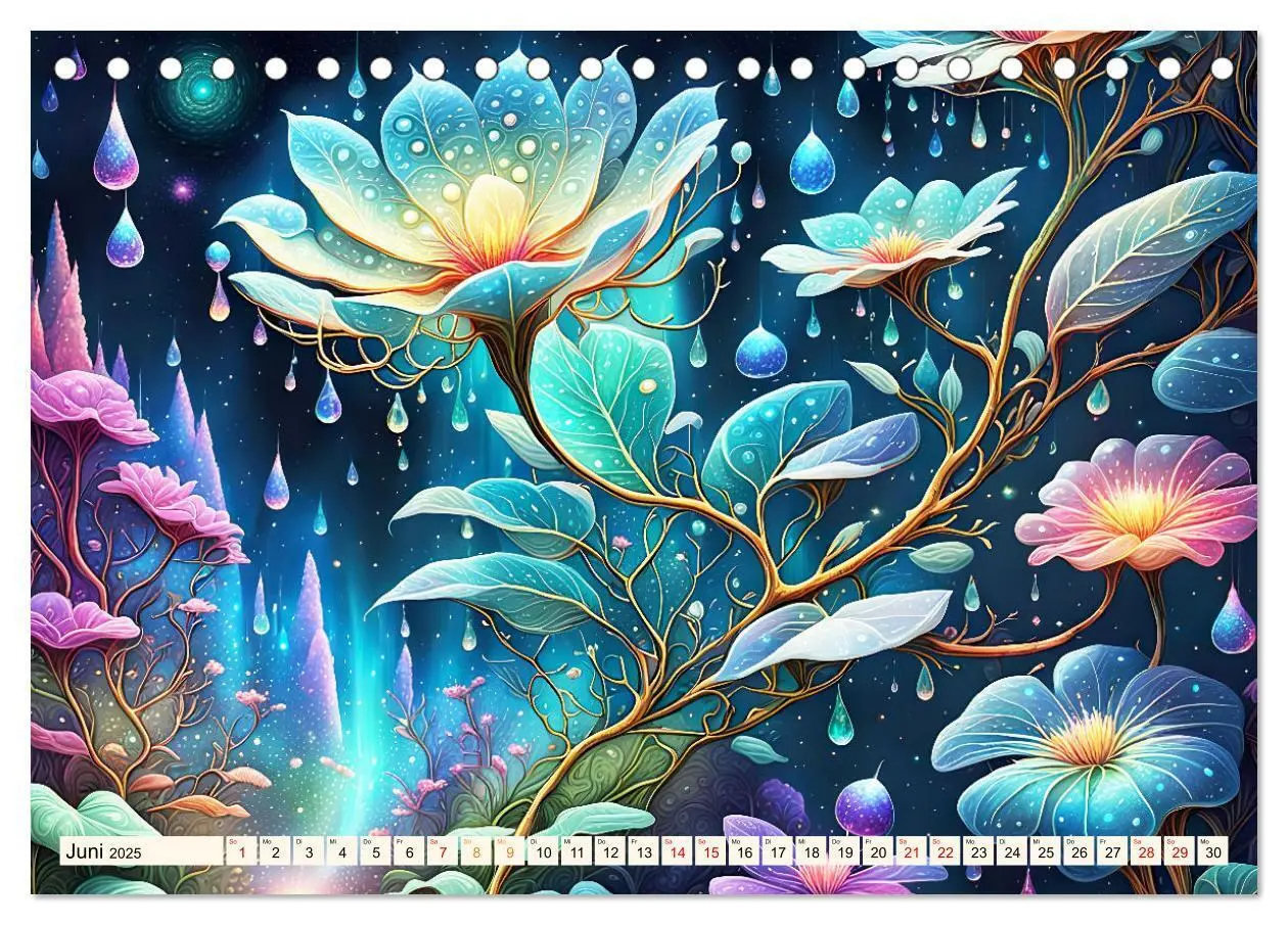 Bild: 9783383816673 | Zauberhafte farbenfrohe Blütenwelt (Tischkalender 2025 DIN A5...