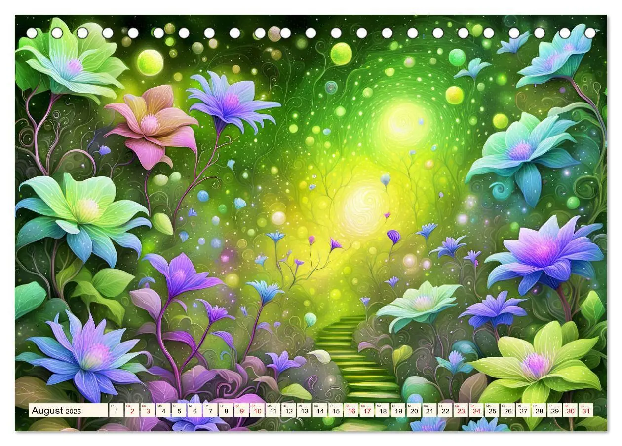 Bild: 9783383816673 | Zauberhafte farbenfrohe Blütenwelt (Tischkalender 2025 DIN A5...