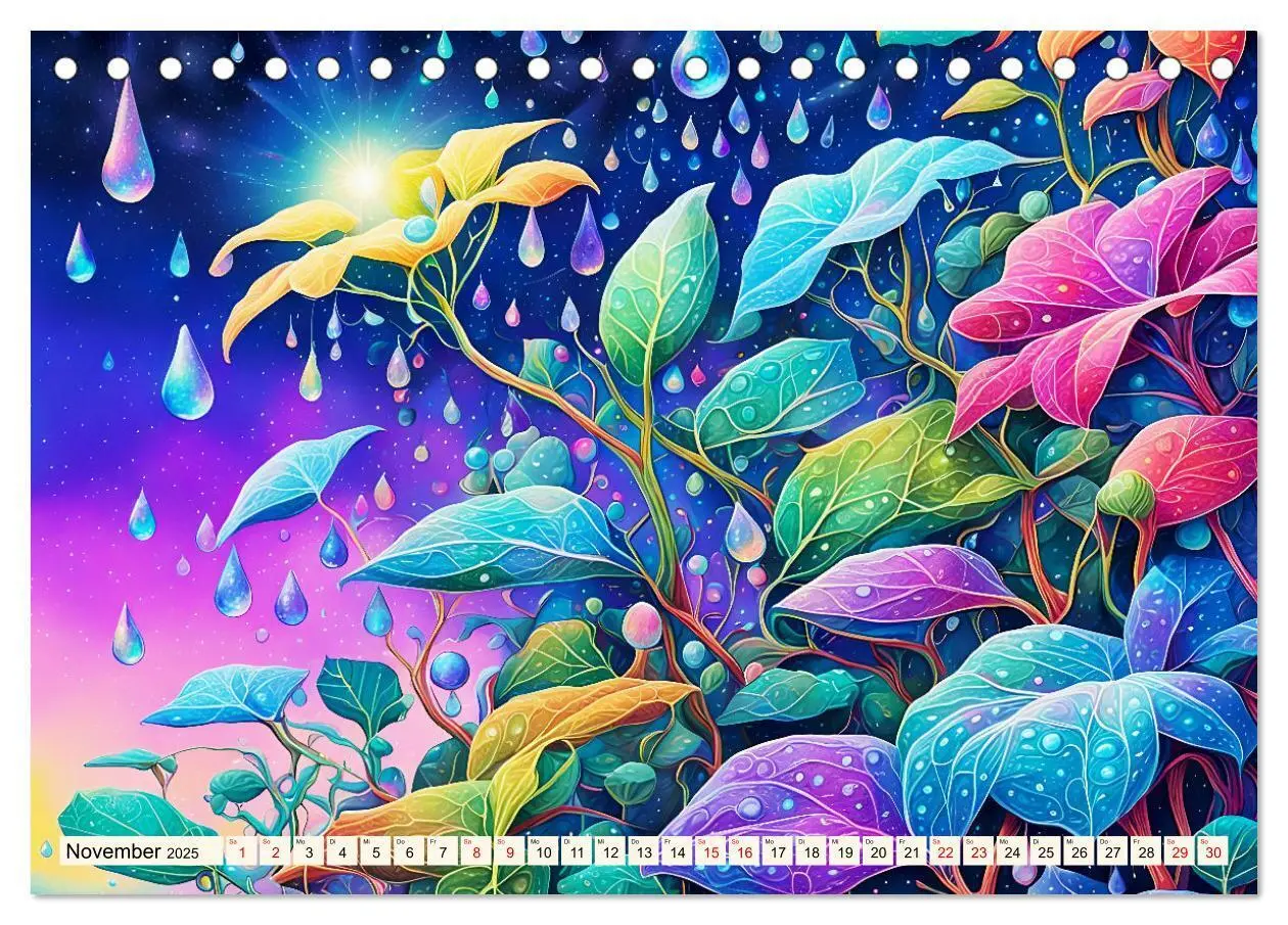 Bild: 9783383816673 | Zauberhafte farbenfrohe Blütenwelt (Tischkalender 2025 DIN A5...