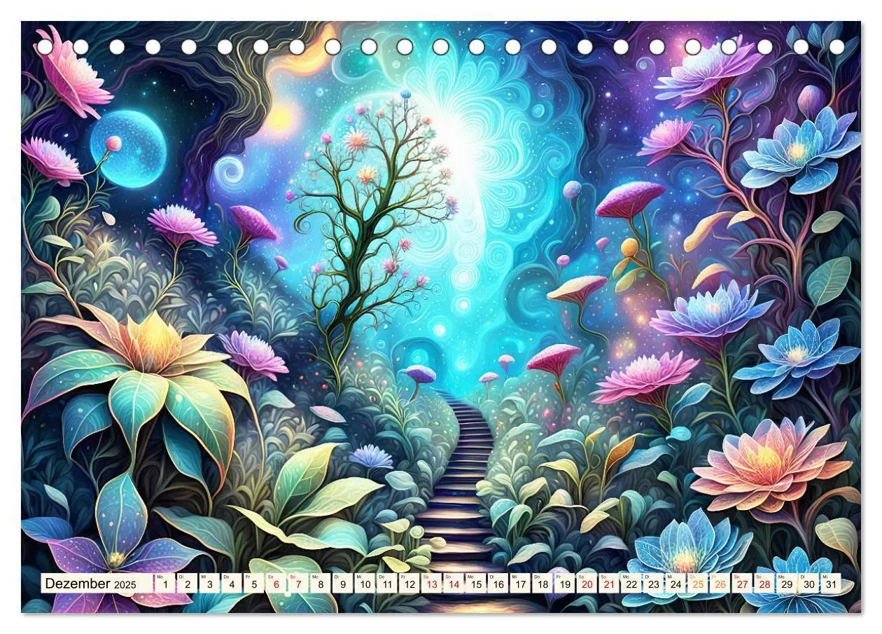 Bild: 9783383816673 | Zauberhafte farbenfrohe Blütenwelt (Tischkalender 2025 DIN A5...