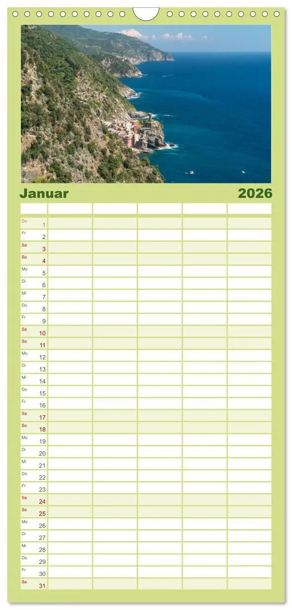 Bild: 9783516496673 | Familienplaner 2026 - Die Italienische Riviera - Ligurien mit 5...