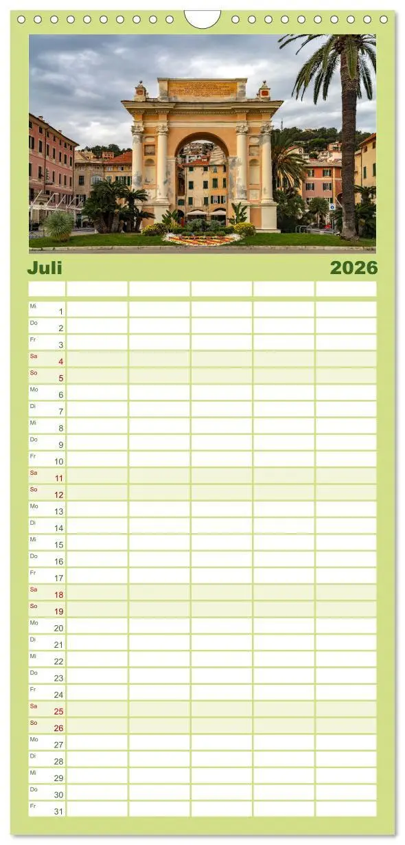 Bild: 9783516496673 | Familienplaner 2026 - Die Italienische Riviera - Ligurien mit 5...