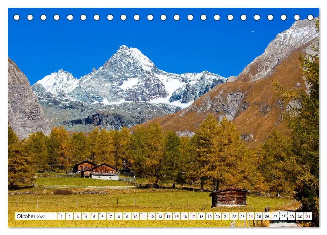 Bild: 9783569586673 | Kals am Großglockner (Tischkalender 2027 DIN A5 quer), CALVENDO...