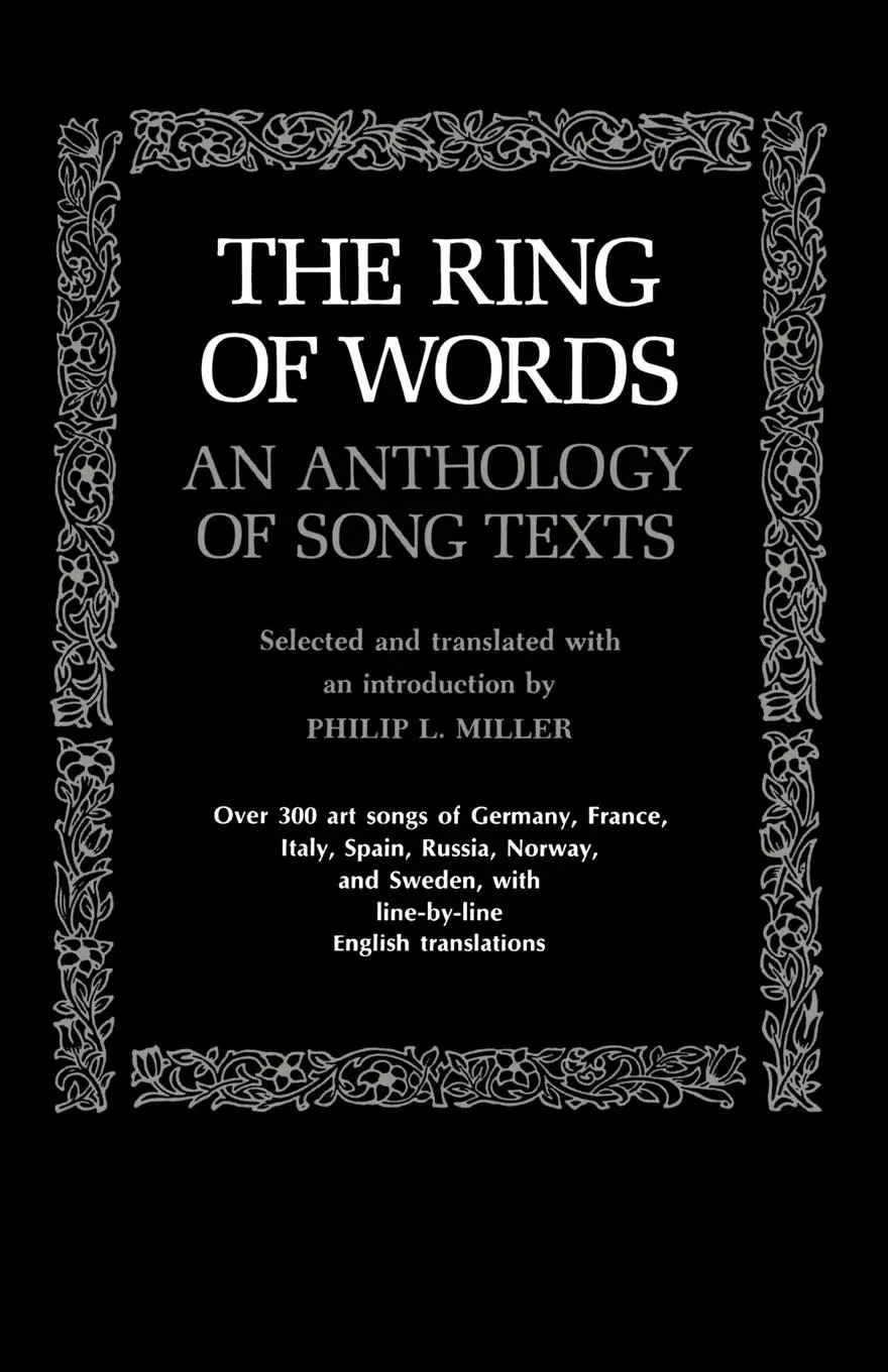 Cover: 9780393006773 | The Ring of Words | An Anthology of Song Texts | Miller (u. a.) | Buch