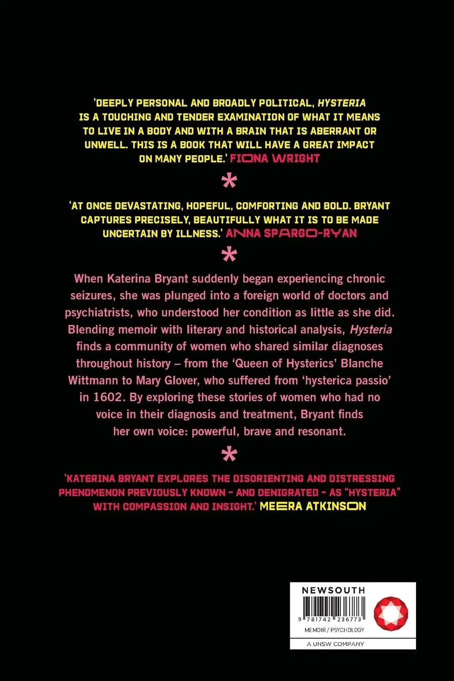Rückseite: 9781742236773 | Hysteria | Katerina Bryant | Taschenbuch | Englisch | 2020