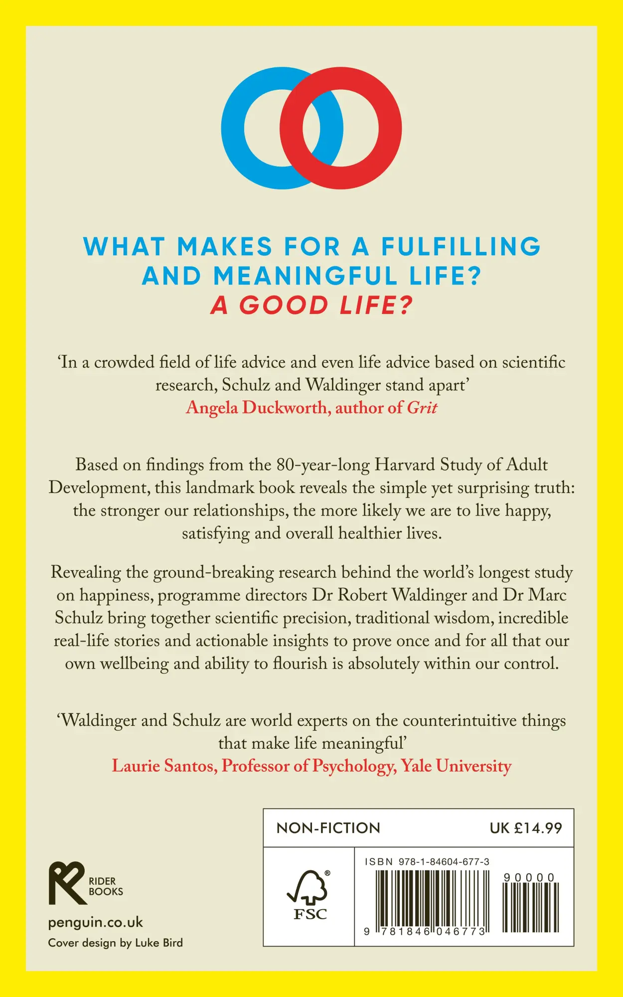 Rückseite: 9781846046773 | The Good Life | Robert Waldinger (u. a.) | Taschenbuch | X | Englisch