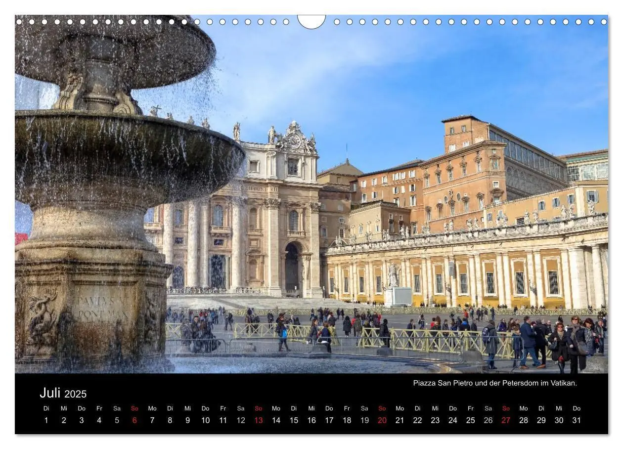 Bild: 9783435826773 | Rom (Wandkalender 2025 DIN A3 quer), CALVENDO Monatskalender | Deutsch