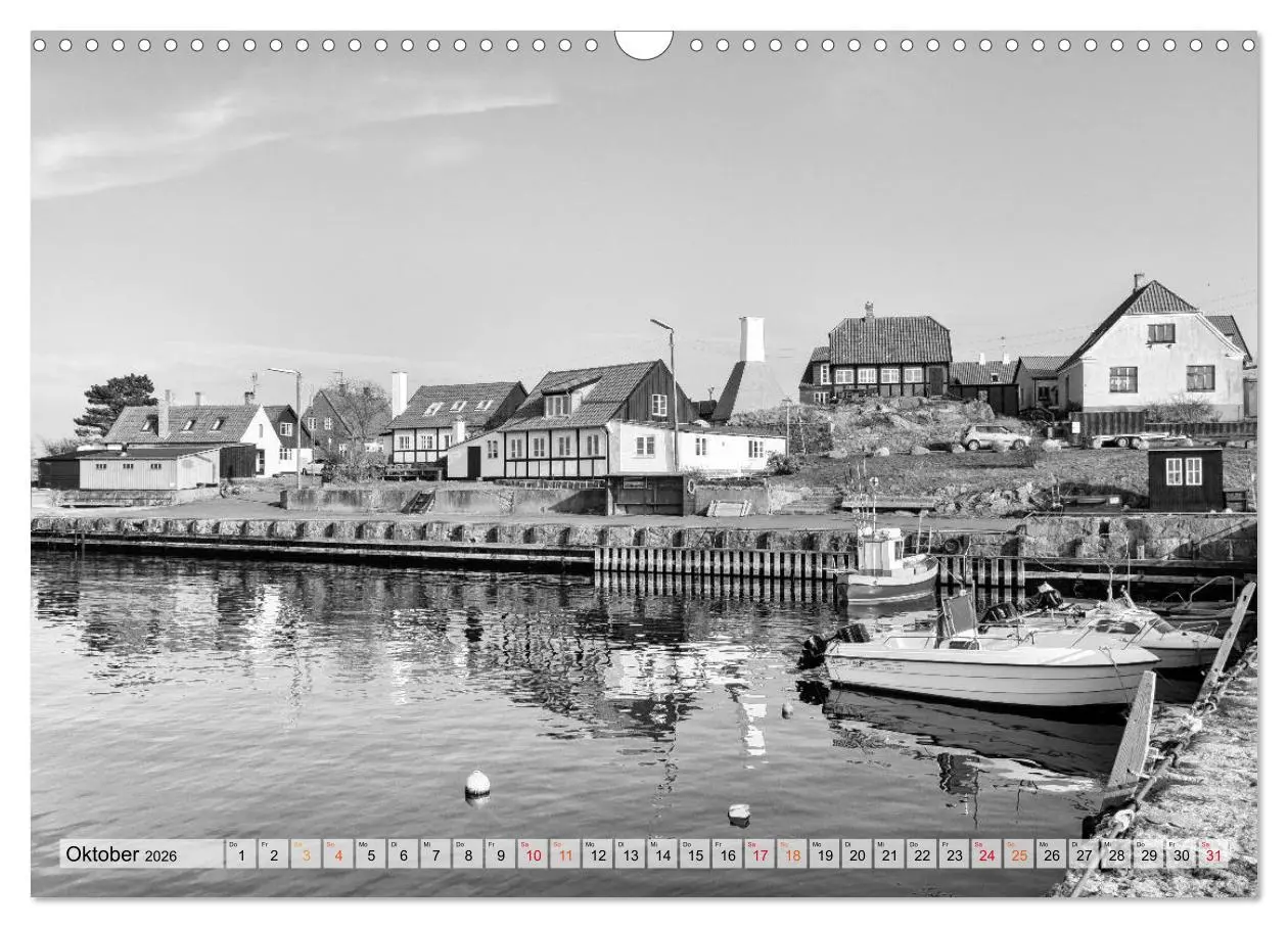 Bild: 9783457846773 | Bornholm black &amp; white (Wandkalender 2026 DIN A3 quer), CALVENDO...