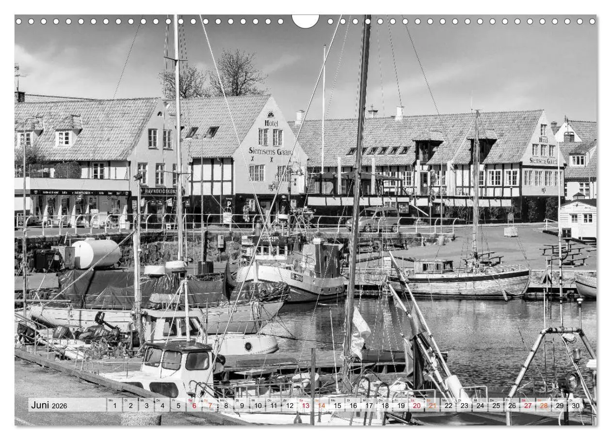 Bild: 9783457846773 | Bornholm black &amp; white (Wandkalender 2026 DIN A3 quer), CALVENDO...