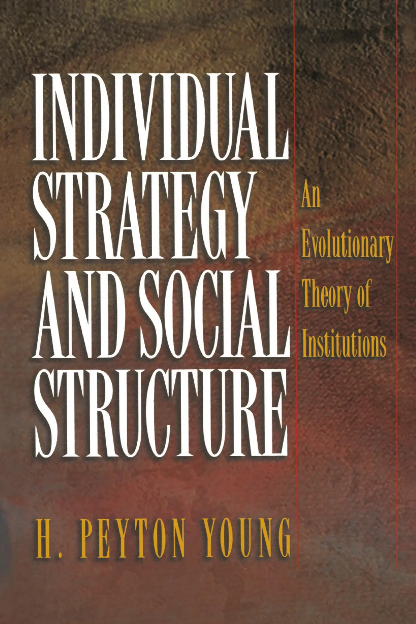 Cover: 9780691086873 | Individual Strategy and Social Structure | H. Peyton Young | Buch