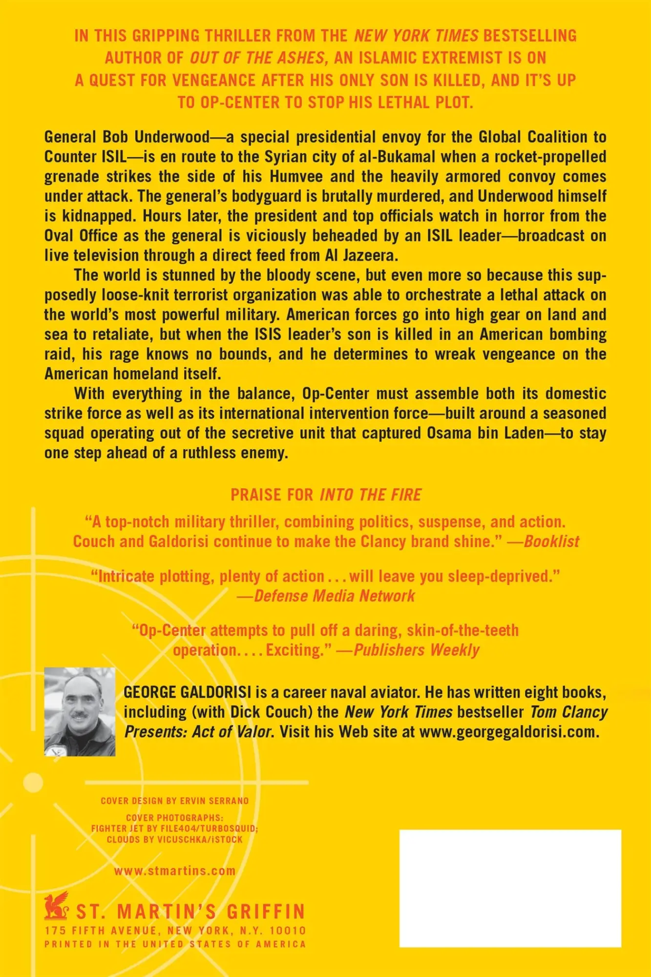 Rückseite: 9781250026873 | Tom Clancy's Op-Center | Scorched Earth | George Galdorisi | Buch