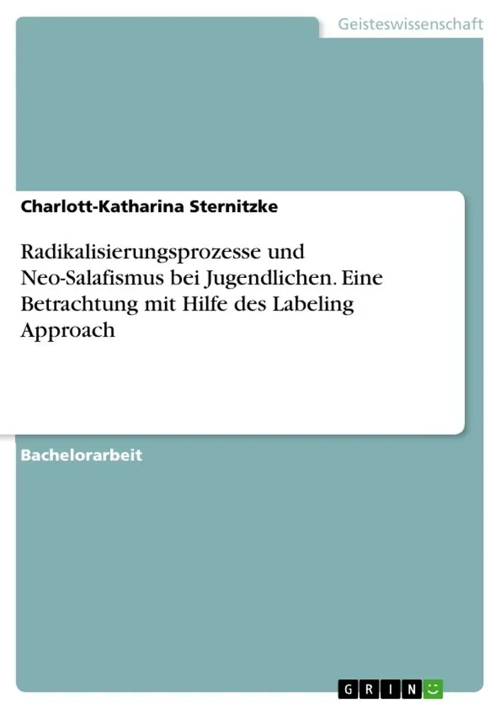 Cover: 9783346026873 | Radikalisierungsprozesse und Neo-Salafismus bei Jugendlichen. Eine...