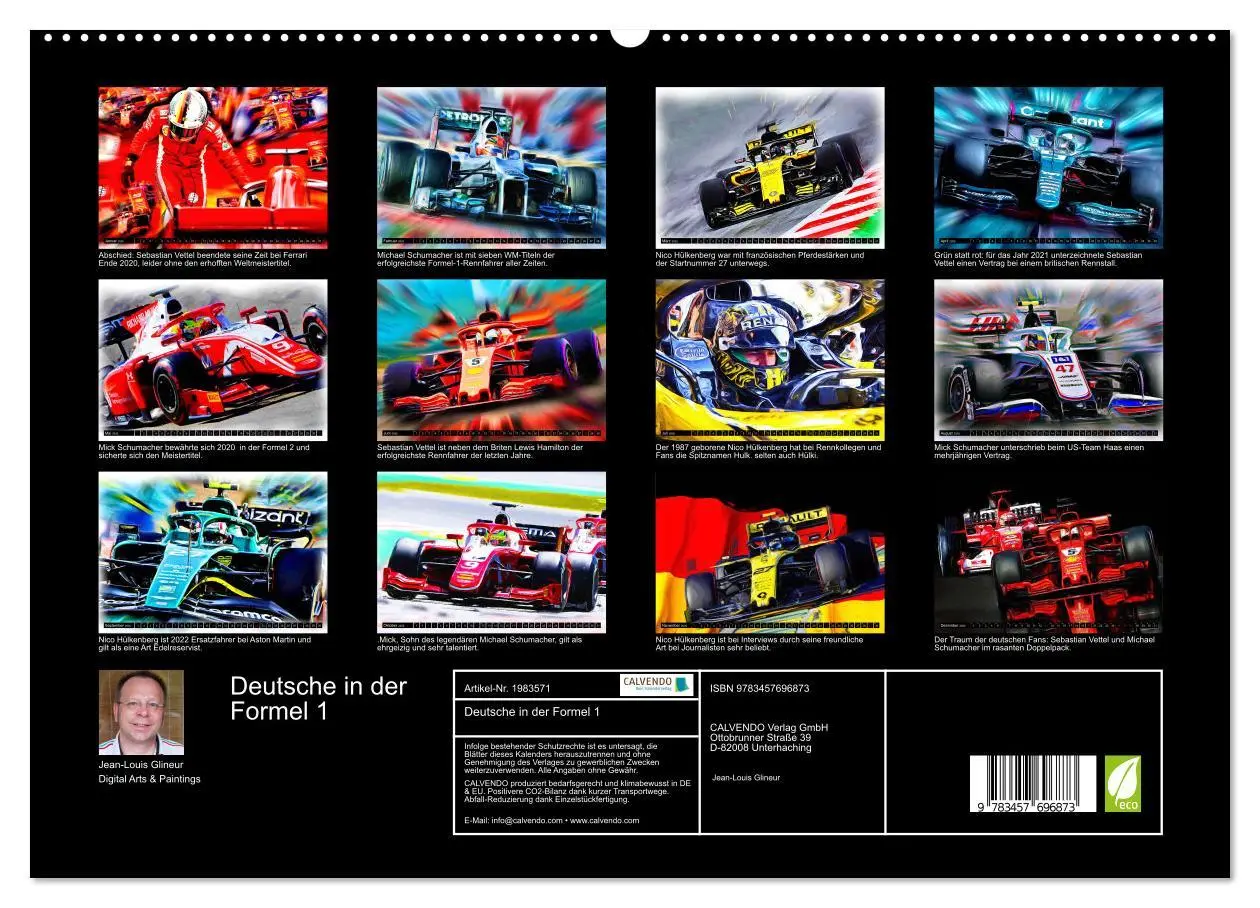 Bild: 9783457696873 | Deutsche in der Formel 1 (hochwertiger Premium Wandkalender 2026...