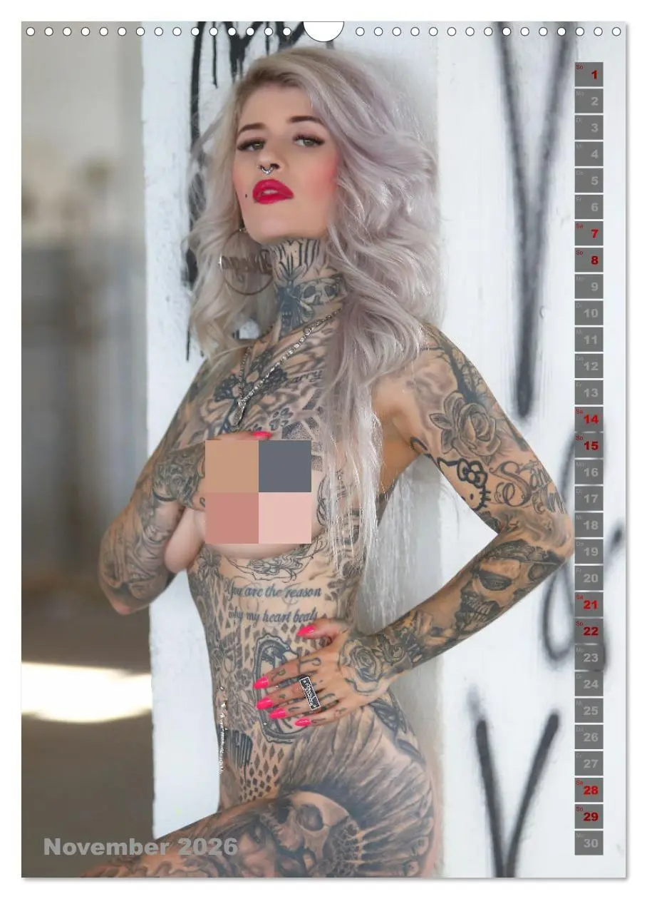 Bild: 9783516306873 | Beauty Tattoo Girls 2026 (Wandkalender 2026 DIN A3 hoch), CALVENDO...