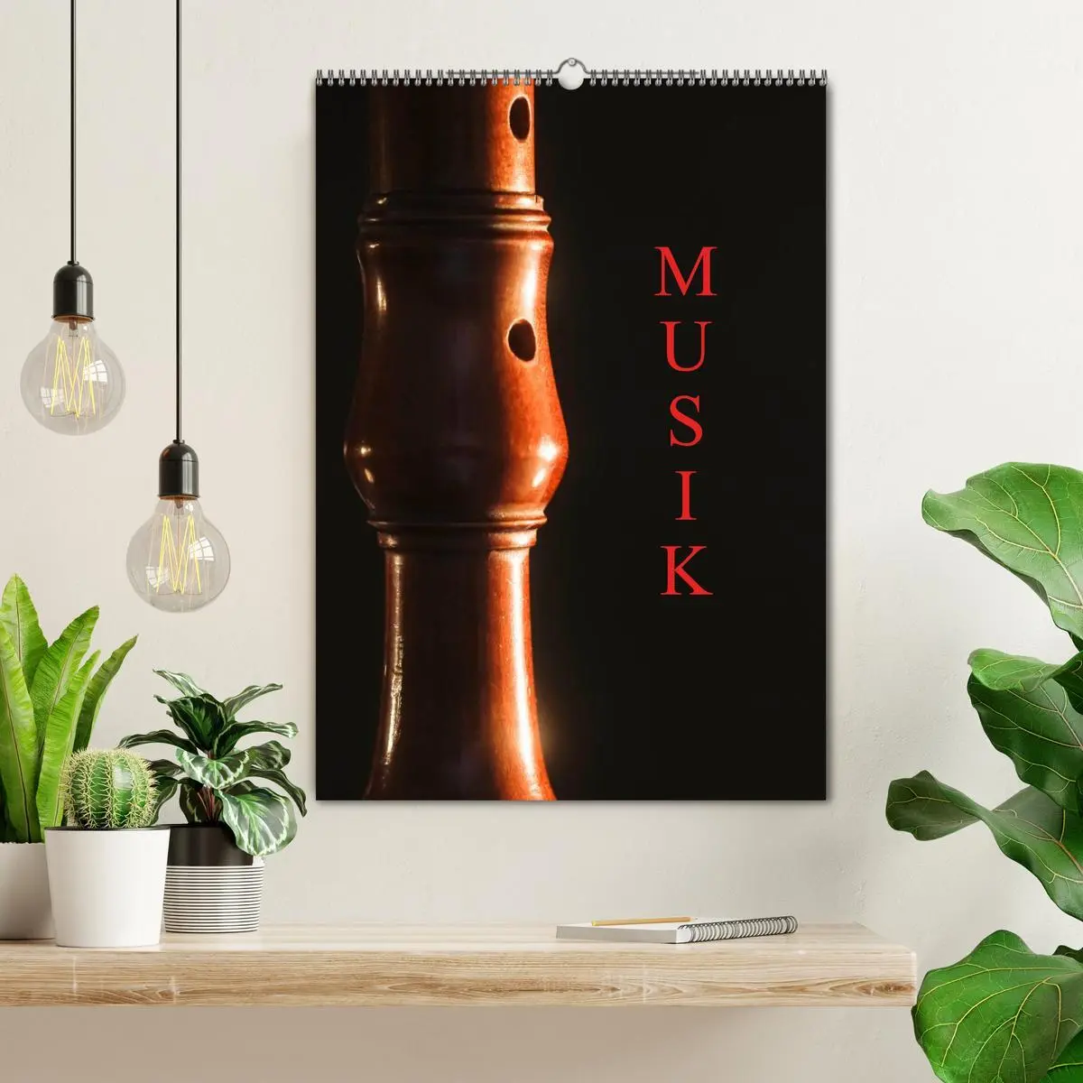 Bild: 9783516476873 | Musik (Wandkalender 2026 DIN A2 hoch), CALVENDO Monatskalender | Jäger