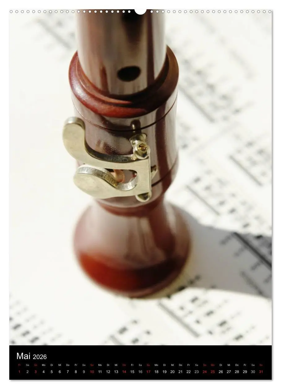 Bild: 9783516476873 | Musik (Wandkalender 2026 DIN A2 hoch), CALVENDO Monatskalender | Jäger
