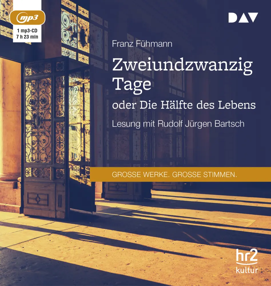 Cover: 9783742406873 | Zweiundzwanzig Tage oder Die Hälfte des Lebens, 1 Audio-CD, 1 MP3 | CD