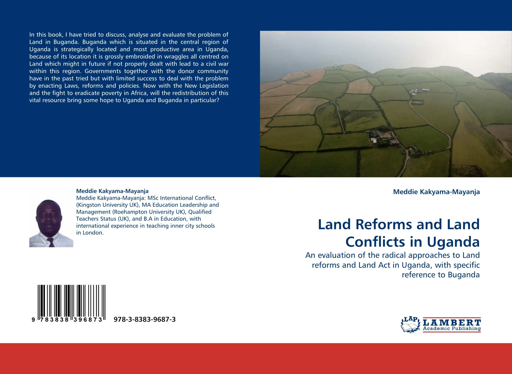Cover: 9783838396873 | Land Reforms and Land Conflicts in Uganda | Meddie Kakyama-Mayanja
