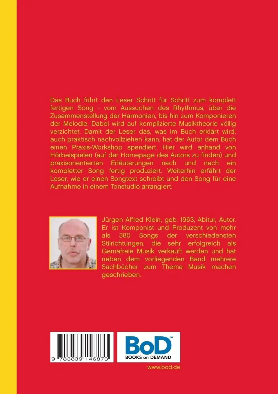 Rückseite: 9783839146873 | Komponieren lernen - Songwriting | Jürgen Alfred Klein | Taschenbuch
