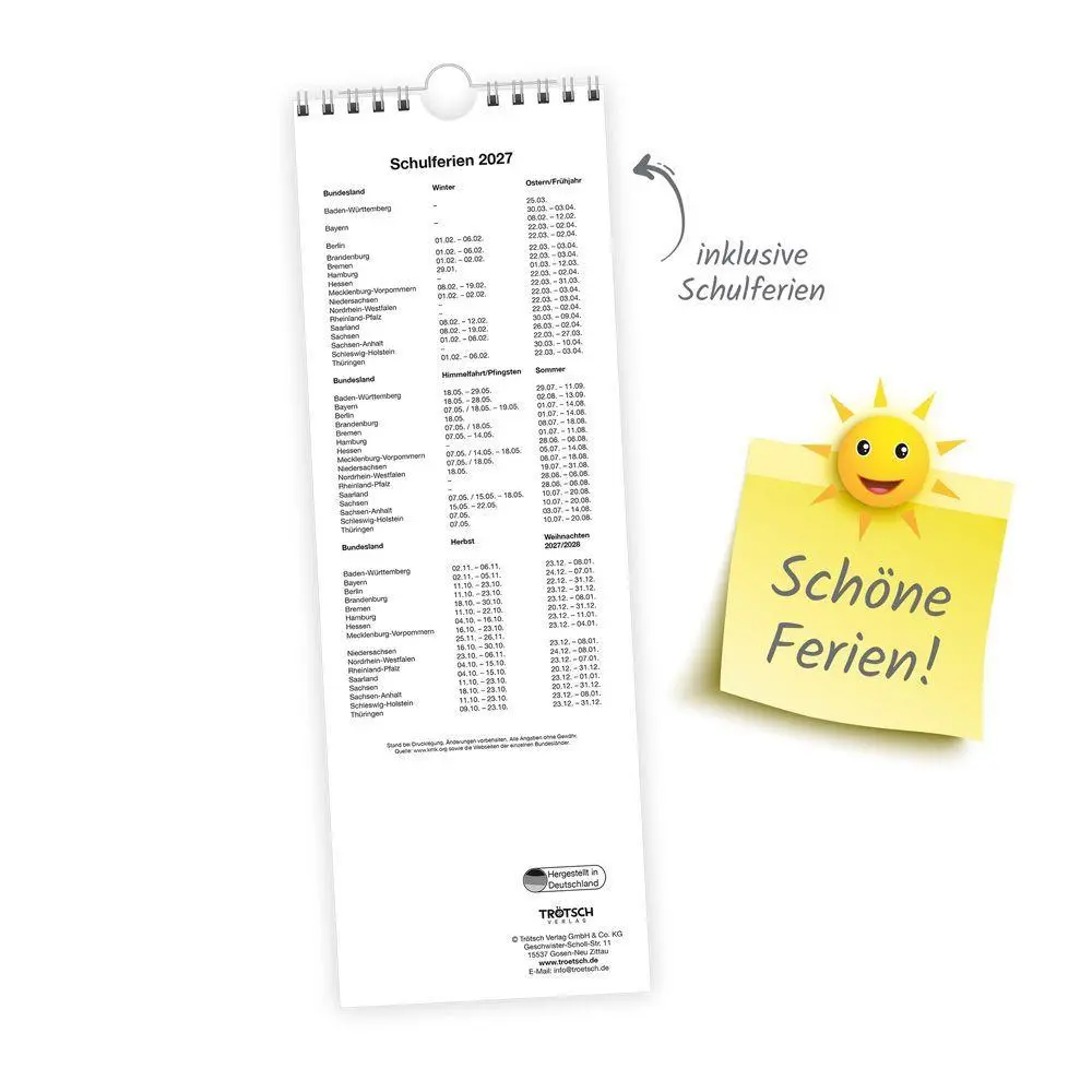 Bild: 9783988026873 | TRÖTSCH - Streifenkalender Hunde 2027 Notizkalender | KG | Kalender