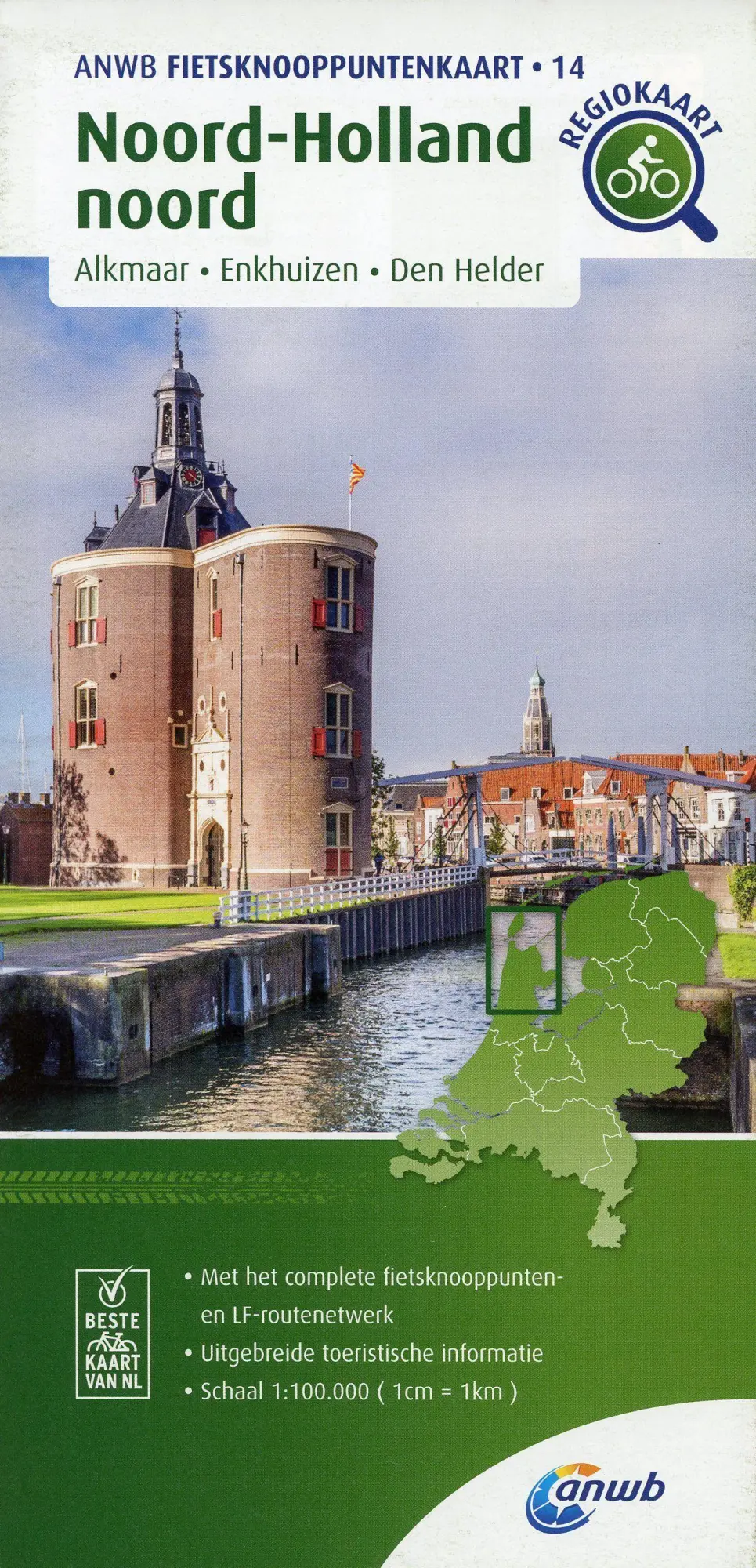 Cover: 9789018046873 | Noord-Holland noord (Alkmaar / Enkhuizen / Den Helder) 1:100 000